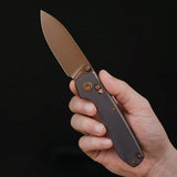 Raccoon TiSlim™ | Dark Red/Purple Ti + Copper Dune 154CM