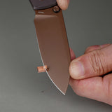 Raccoon TiSlim™ | Dark Red/Purple Ti + Copper Dune 154CM