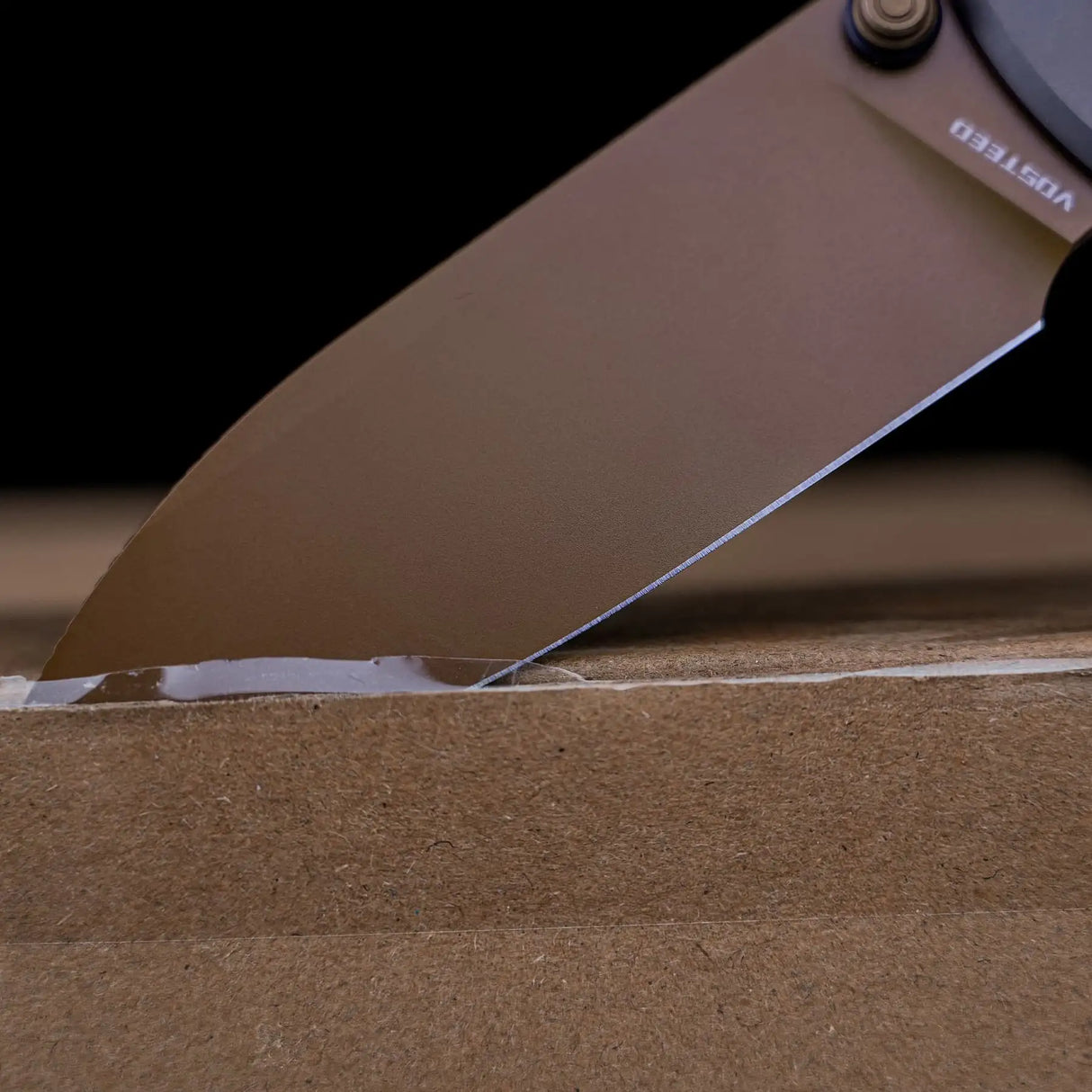 Raccoon TiSlim™ | Dark Red/Purple Ti + Copper Dune 154CM