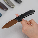 Raccoon TiSlim™ | Black Ti + Copper Dune 154CM