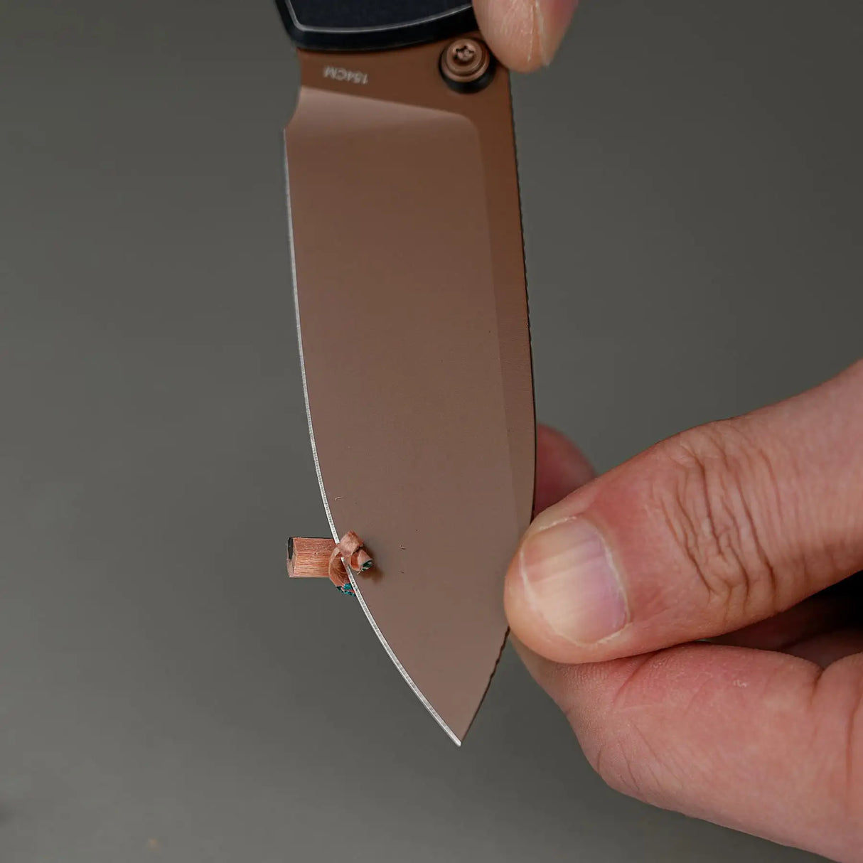 Raccoon TiSlim™ | Black Ti + Copper Dune 154CM