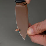 Raccoon TiSlim™ | Black Ti + Copper Dune 154CM