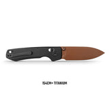 Raccoon TiSlim™ | Black Ti + Copper Dune 154CM
