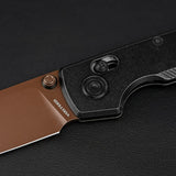 Raccoon TiSlim™ | Black Ti + Copper Dune 154CM