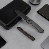 Raccoon TiSlim™ | Dim Grey Ti + Blackwash 154CM