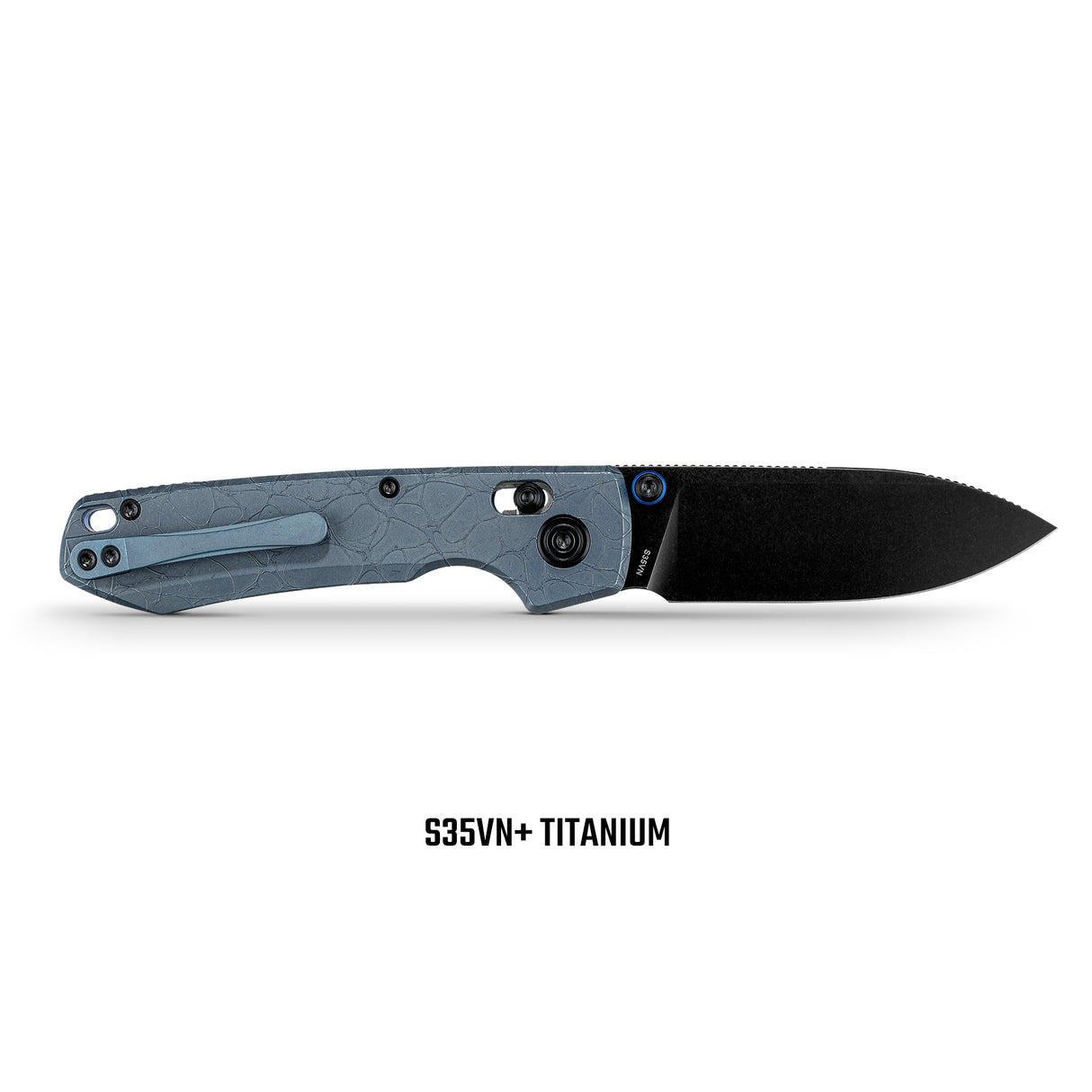 Raccoon TiSlim | Acid Wash Blue Ti + Blackwash S35VN