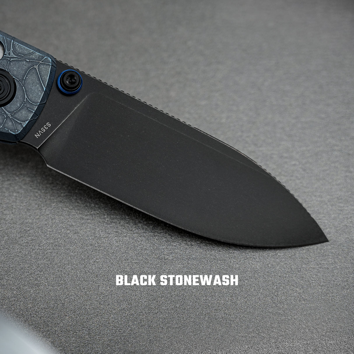 Raccoon TiSlim | Acid Wash Blue Ti + Blackwash S35VN