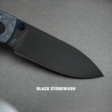 Raccoon TiSlim | Acid Wash Blue Ti + Blackwash S35VN