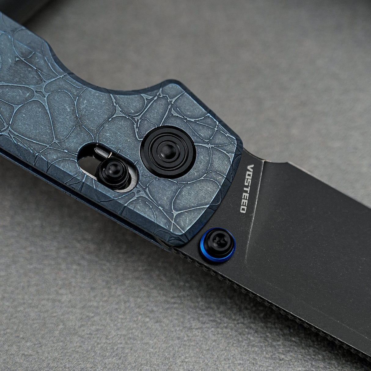 Raccoon TiSlim | Acid Wash Blue Ti + Blackwash S35VN