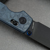 Raccoon TiSlim | Acid Wash Blue Ti + Blackwash S35VN