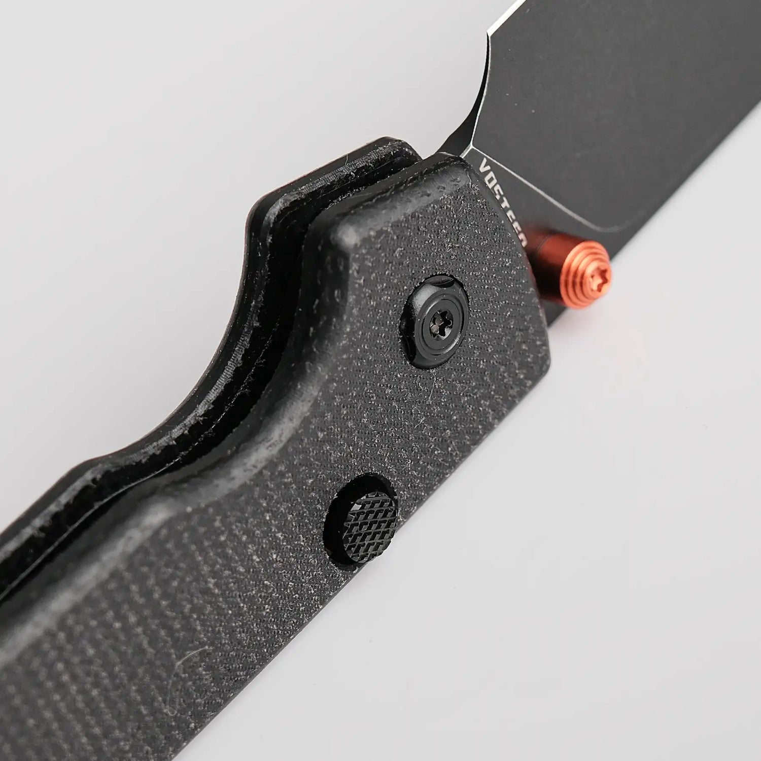 Raccoon - Top Liner Lock | Black Micarta + 14C28N Drop Point - A2902