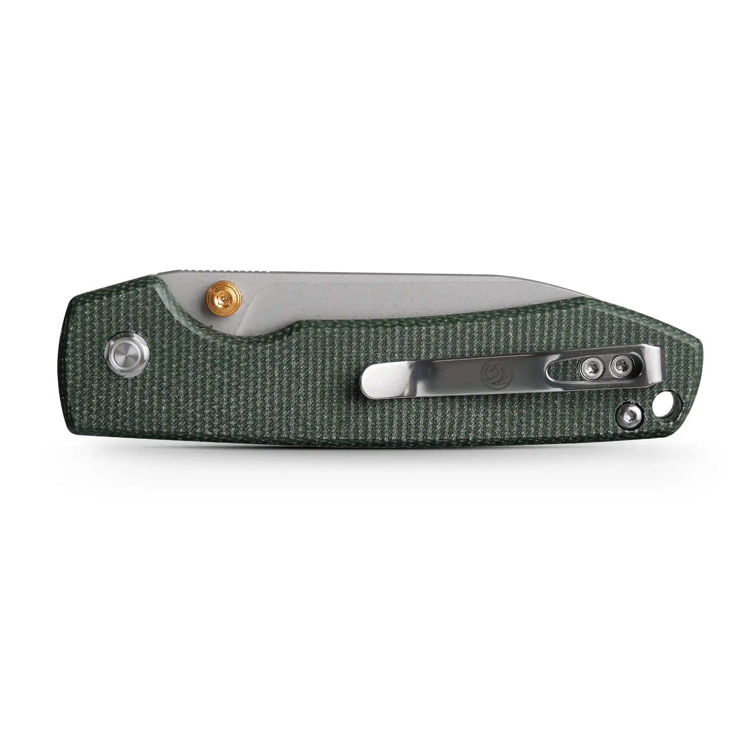 Raccoon - Top Liner Lock | Green Micarta + 14C28N Drop Point - A2904