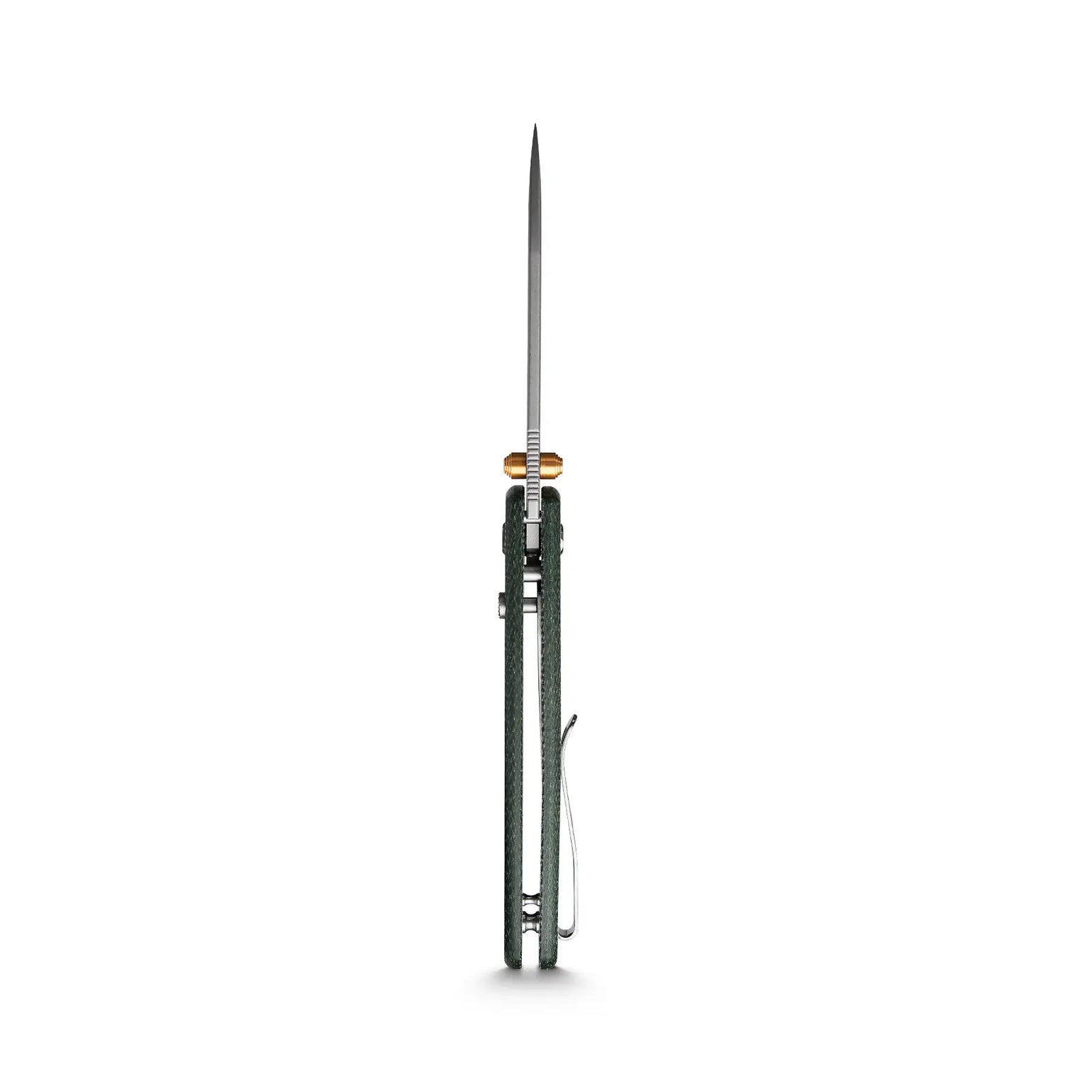 Raccoon - Top Liner Lock | Green Micarta + 14C28N Drop Point - A2904