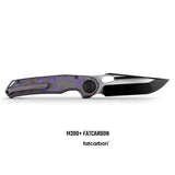 Thunderbird V | FatCarbon Purple Haze + Ti PVD Belt Satin M390 - A0319