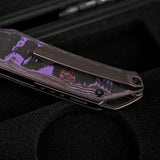 Thunderbird V | FatCarbon Purple Haze + Ti PVD Belt Satin M390 - A0319