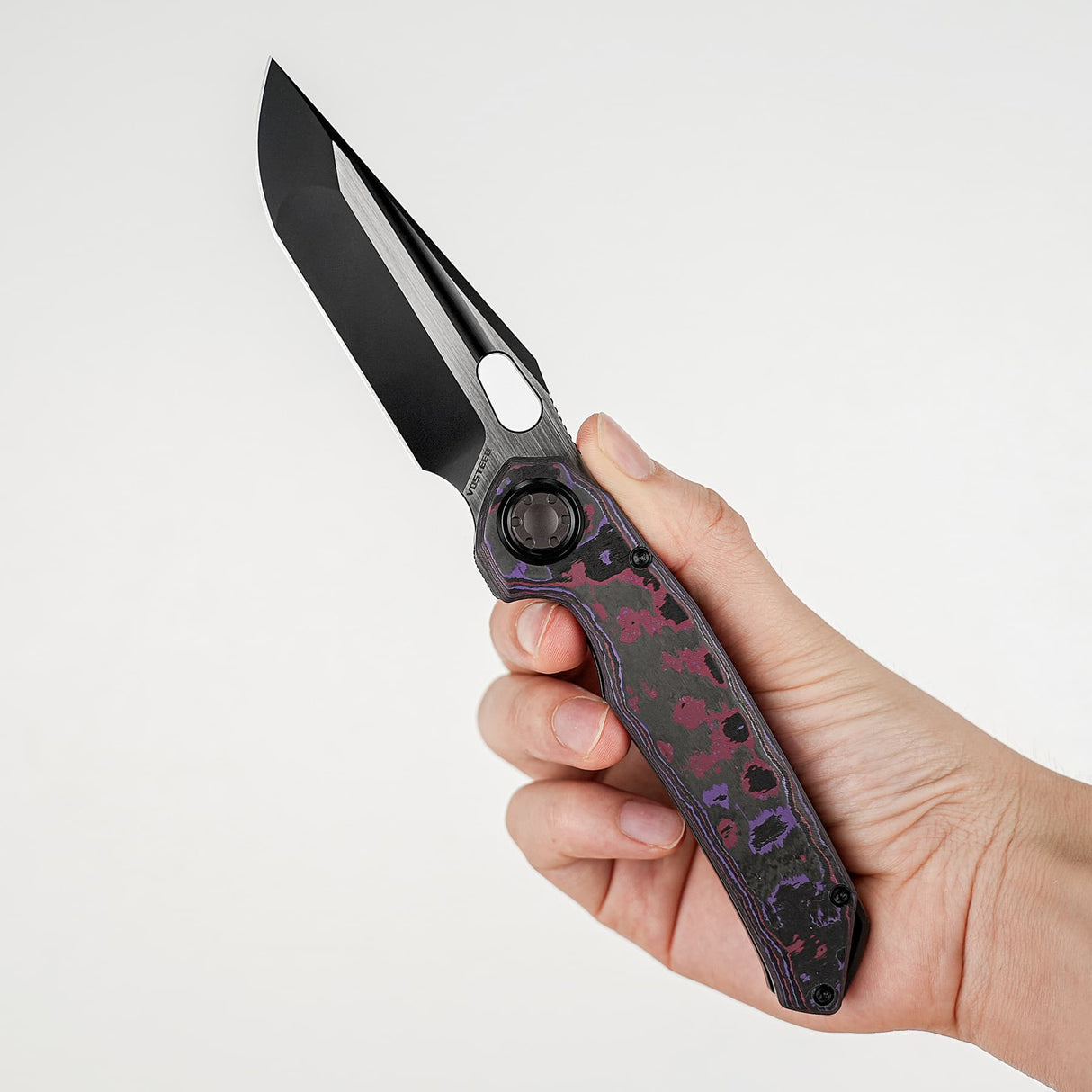 Thunderbird V | FatCarbon Purple Haze + Ti PVD Belt Satin M390 - A0319