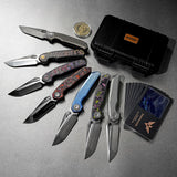 Thunderbird V | FatCarbon Purple Haze + Ti PVD Belt Satin M390 - A0319