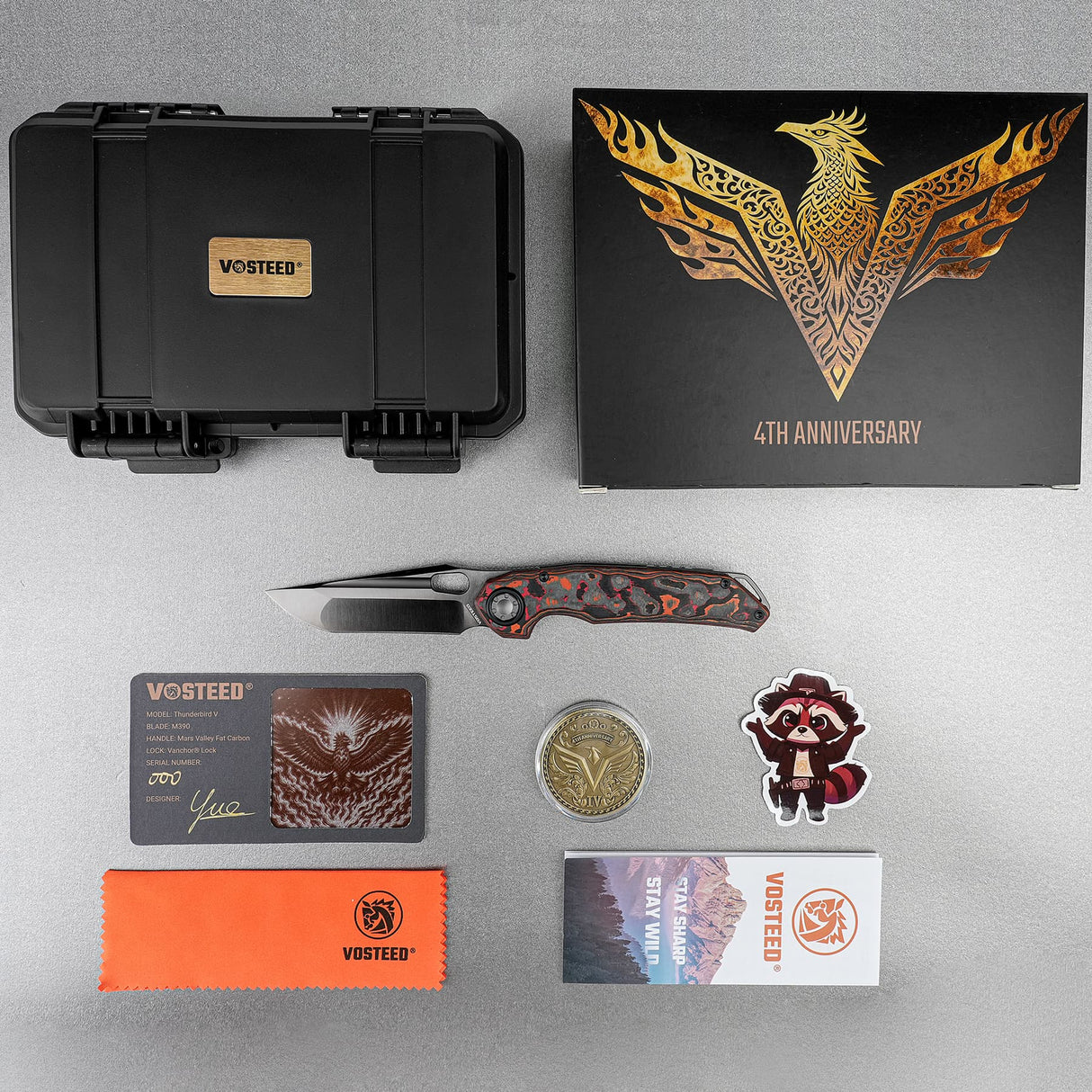 Thunderbird V | FatCarbon Mars Valley + Obsidian DLC M390 - A0320