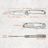 Thunderbird V | FatCarbon Copper Camo + Dual Satin & Bead Blast M390 - A0321