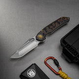 Thunderbird V | FatCarbon Copper Camo + Dual Satin & Bead Blast M390 - A0321