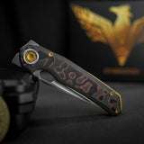 Thunderbird V | FatCarbon Copper Camo + Dual Satin & Bead Blast M390 - A0321