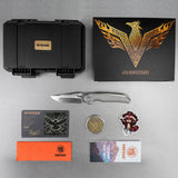 Thunderbird V | Grey Ti + Dual Satin & Bead Blast M390 - A0324