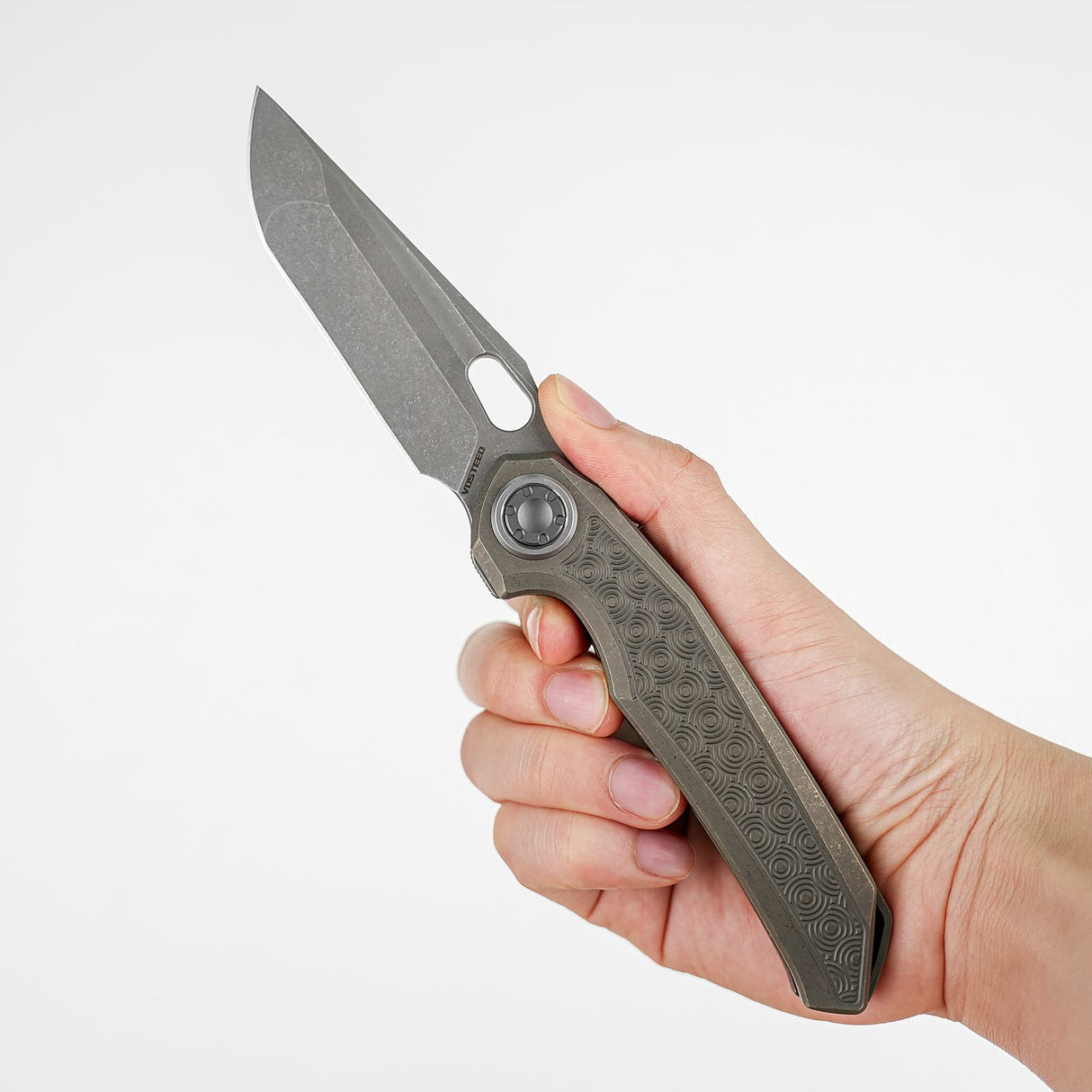 Thunderbird V | Antique Brasswash Ti + Acid Stonewash M390 - A0325