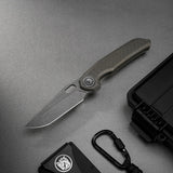 Thunderbird V | Antique Brasswash Ti + Acid Stonewash M390 - A0325