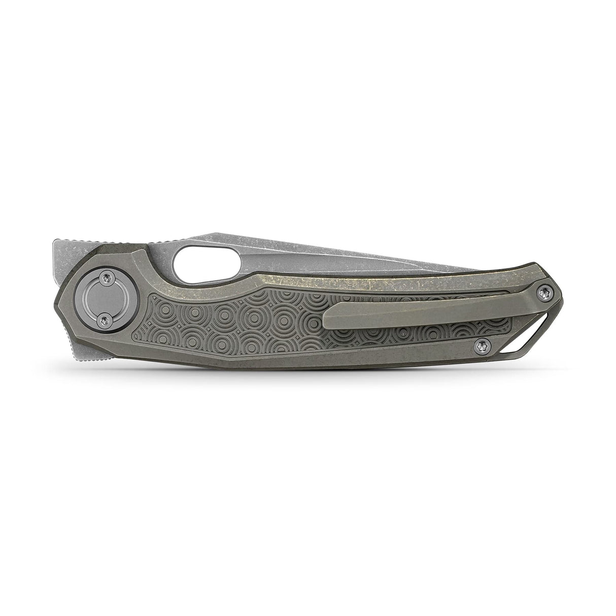Thunderbird V | Antique Brasswash Ti + Acid Stonewash M390 - A0325