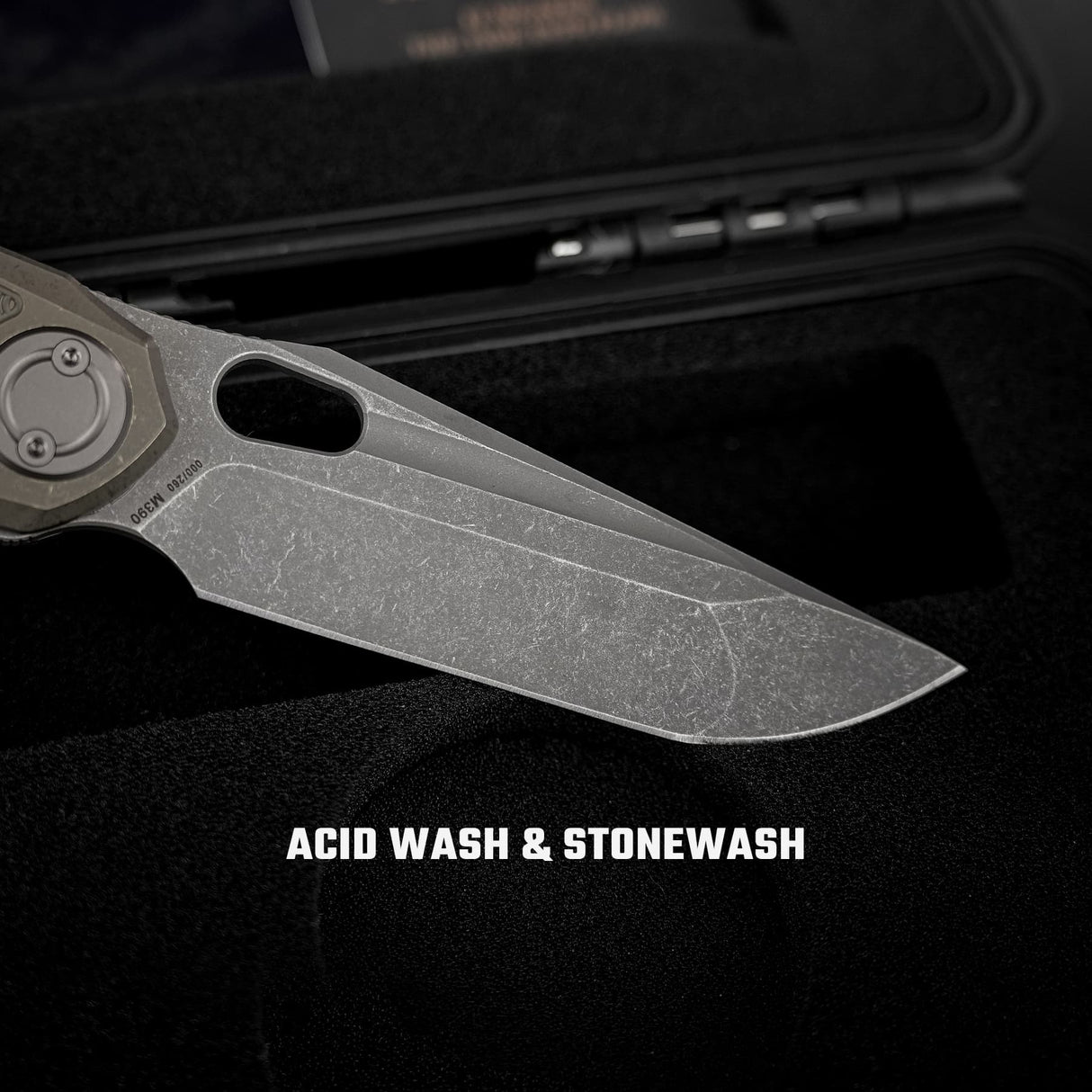 Thunderbird V | Antique Brasswash Ti + Acid Stonewash M390 - A0325
