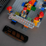 Vombat Handle Scales - Bamboo Micarta Coral Orbit