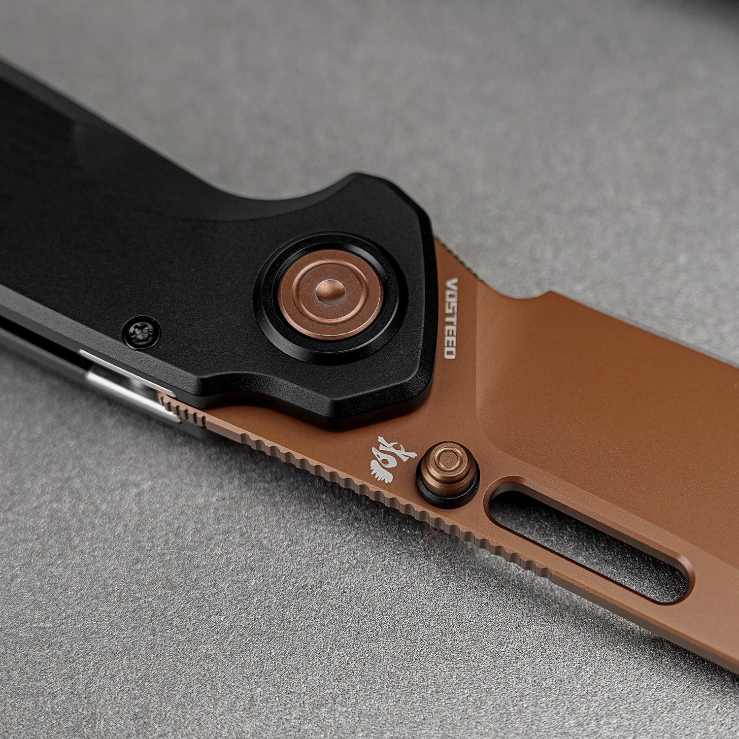 Zander - Vanchor Lock® | Black Aluminium + Copper Dune S35VN - A4601