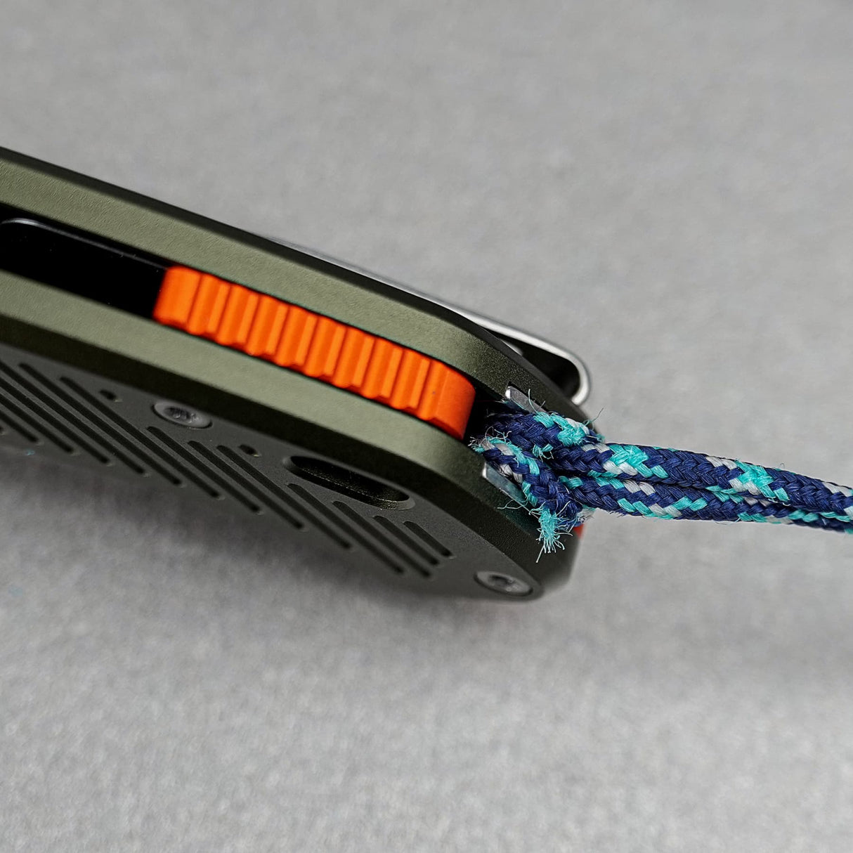Zander - Vanchor Lock® | Olive Green Aluminium + Stonewash S35VN - A4602