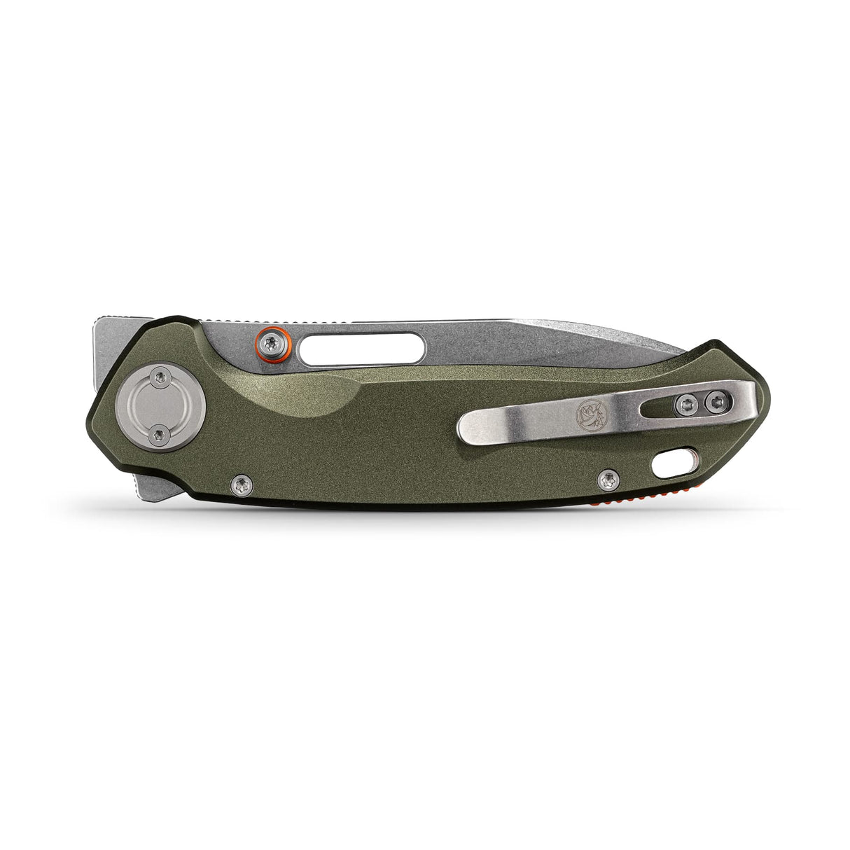 Zander - Vanchor Lock® | Olive Green Aluminium + Stonewash S35VN - A4602