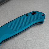 Zander - Vanchor Lock® | Steel Blue Aluminium + Blackwash S35VN - A4603