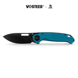 Zander - Vanchor Lock® | Steel Blue Aluminium + Blackwash S35VN - A4603
