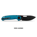 Zander - Vanchor Lock® | Steel Blue Aluminium + Blackwash S35VN - A4603