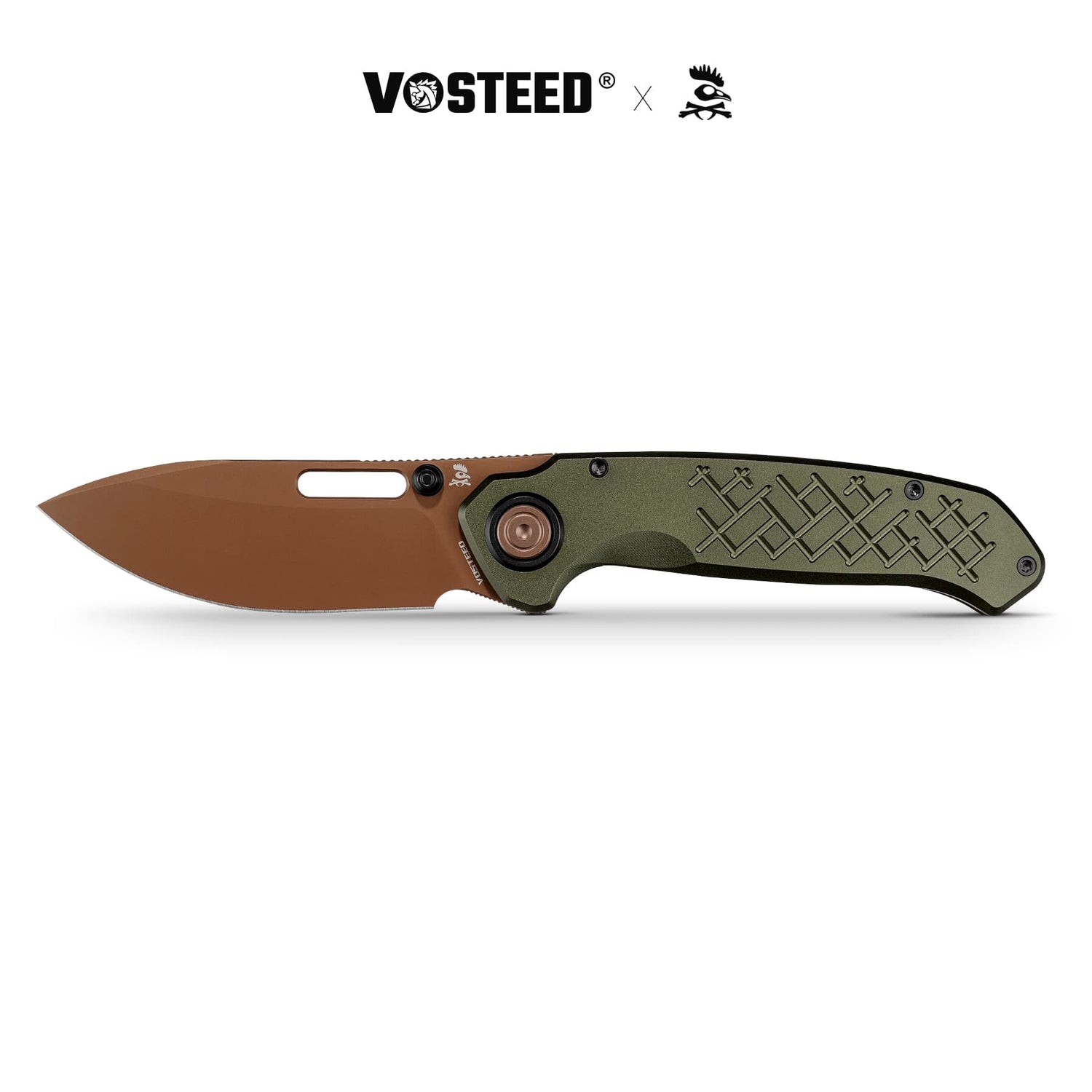 Zander - Vanchor Lock® | Olive Green Aluminium + Coper Dune S35VN - A4604