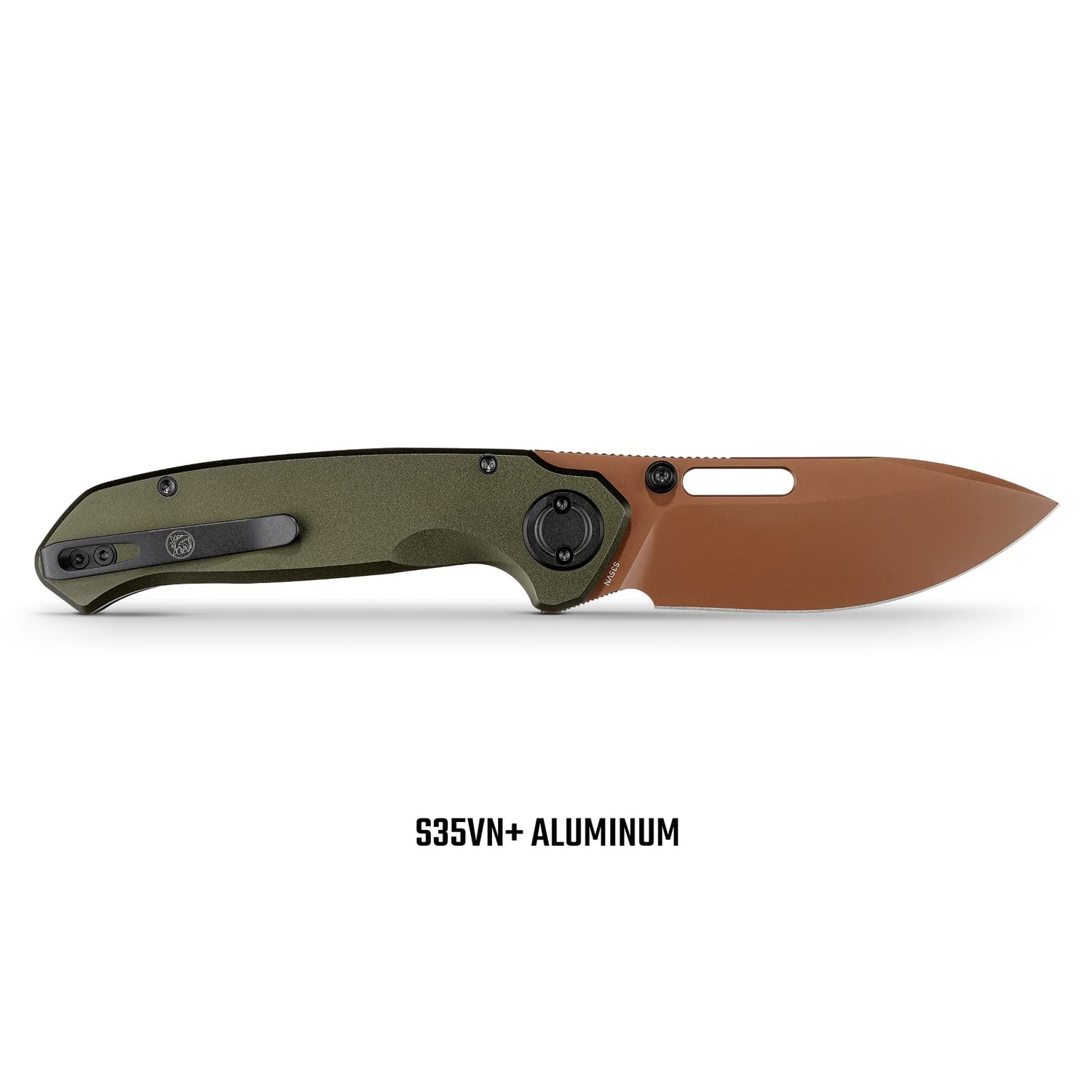 Zander - Vanchor Lock® | Olive Green Aluminium + Coper Dune S35VN - A4604