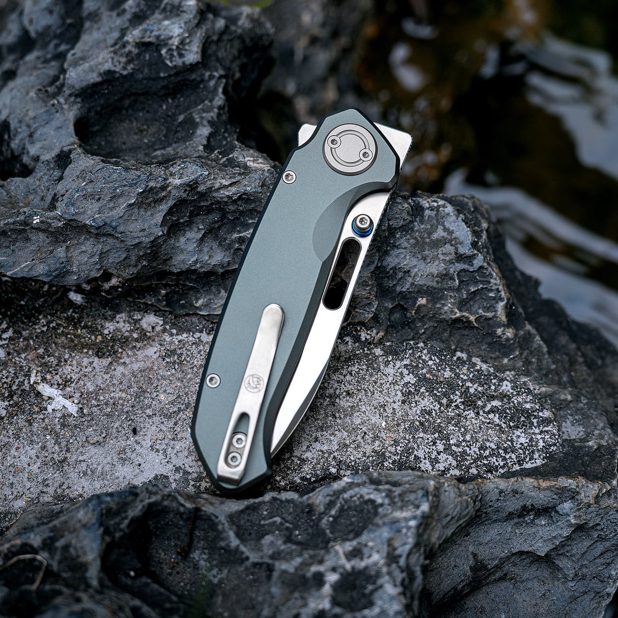 Zander - Vanchor Lock® | Grey Aluminium + Satin S35VN - A4605