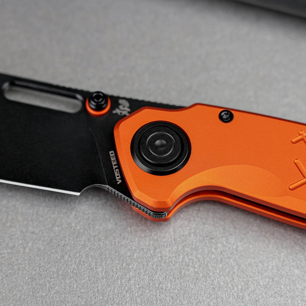 Zander - Vanchor Lock® | Orange Aluminium + Blackwash S35VN - A4606