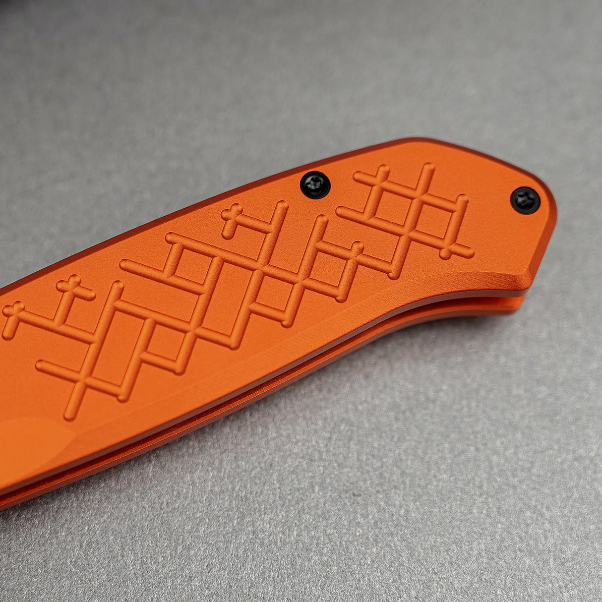 Zander - Vanchor Lock® | Orange Aluminium + Blackwash S35VN - A4606