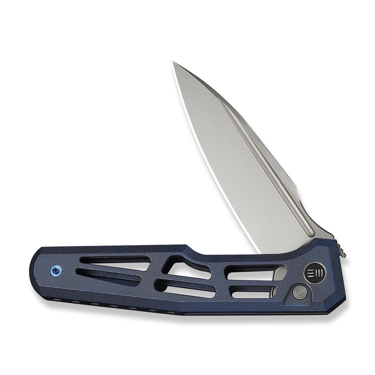 Dressytak | Blue Skeletonized Ti + Stonewashed M390
