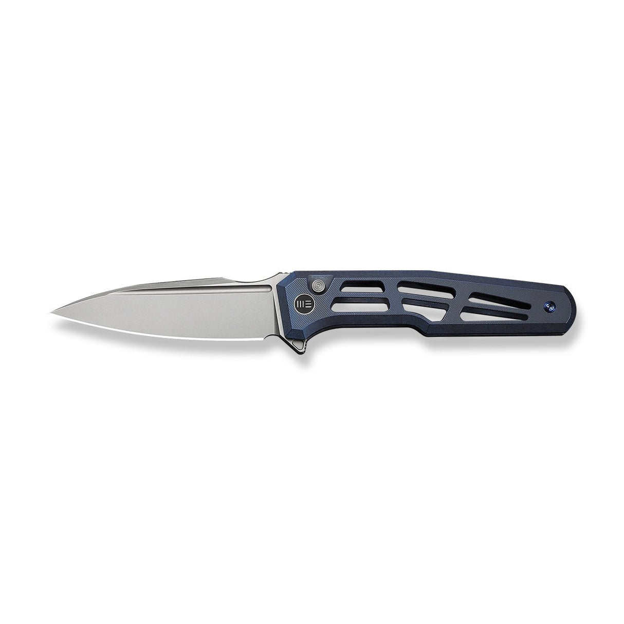 Dressytak | Blue Skeletonized Ti + Stonewashed M390