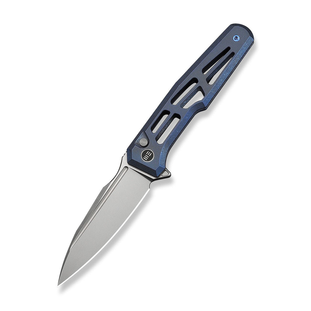 Dressytak | Blue Skeletonized Ti + Stonewashed M390