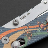 Yuti Utility Knife | Space Roo G10 - Signed by Ben Petersen