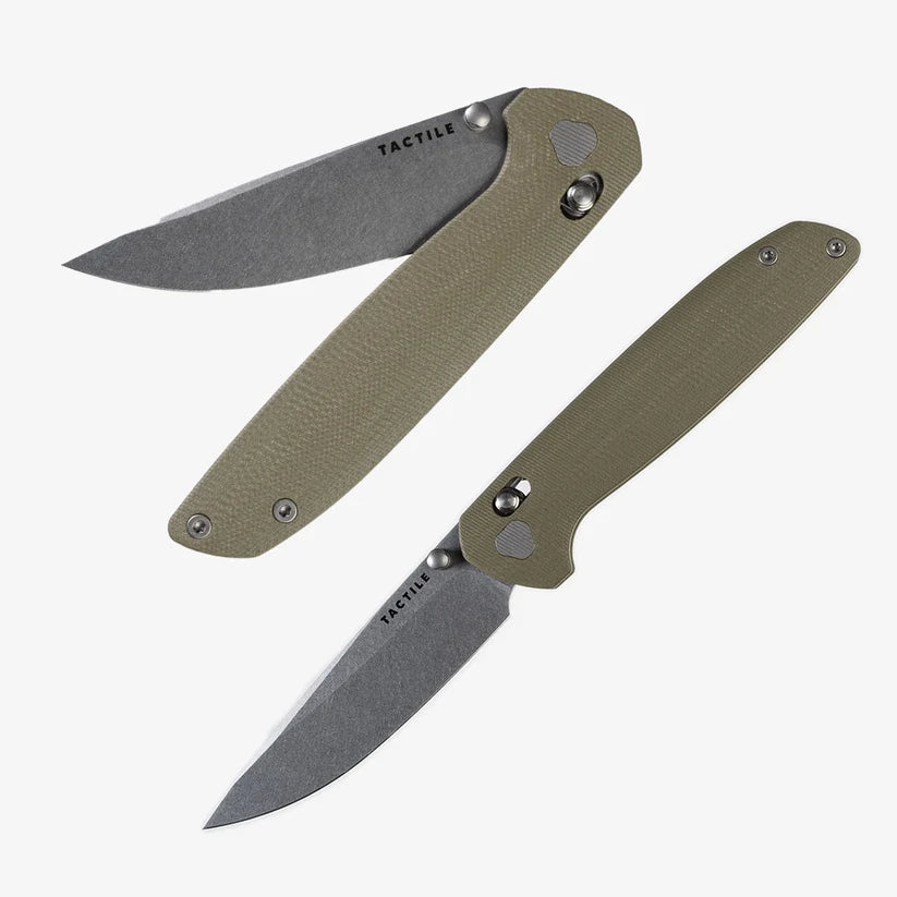 Maverick | Green G10 + Stonewash Magnacut