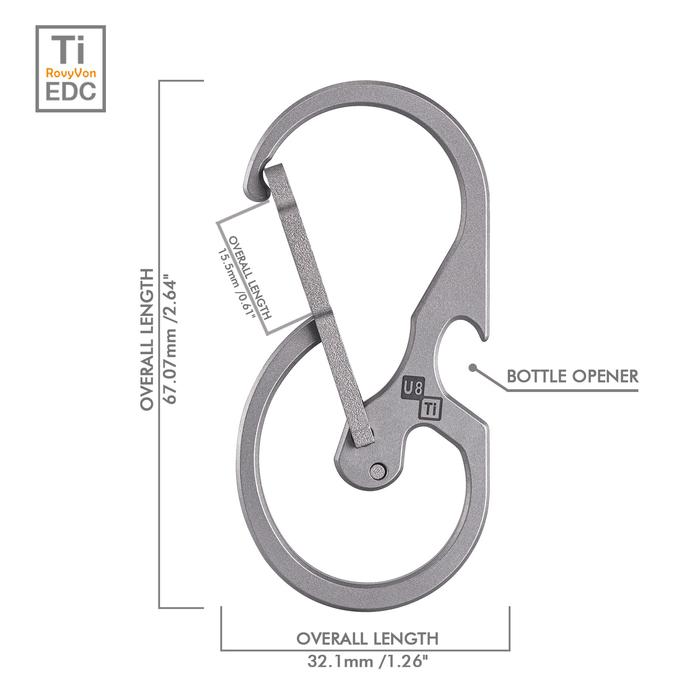 U8 Titanium Carabiner