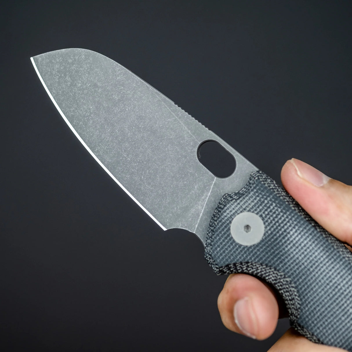 Urban EDC F5.5 | Black Micarta & Acid Etched M390 Blade